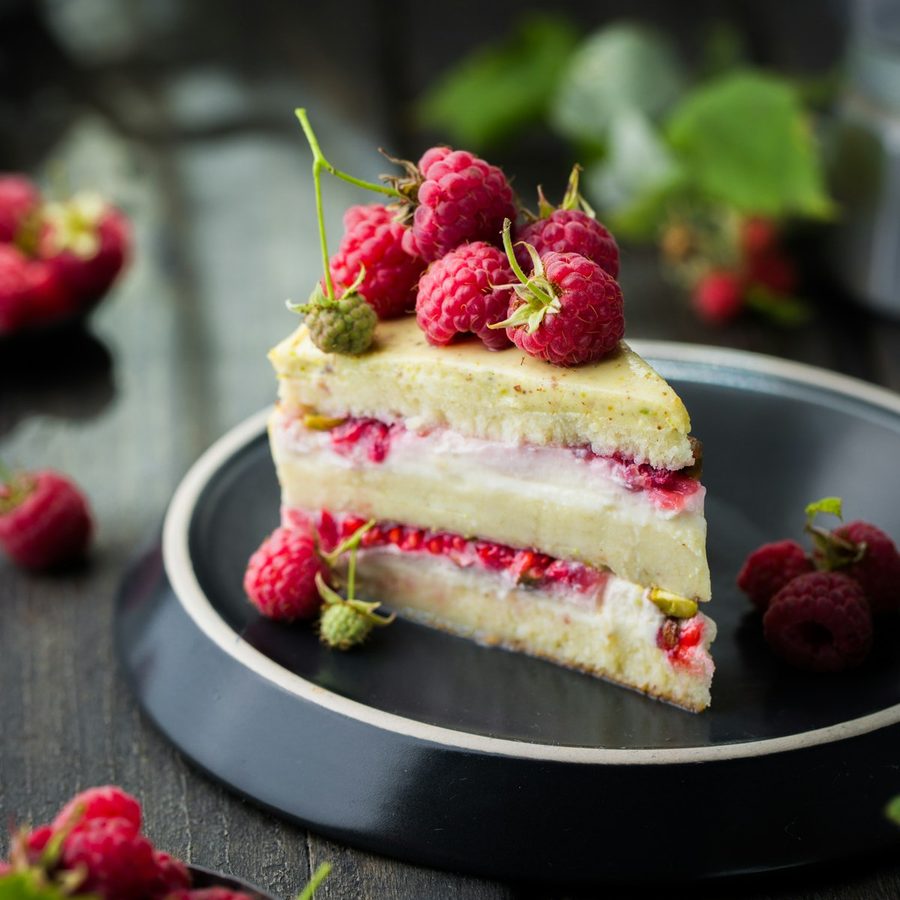 Bolo de frutos vermelhos