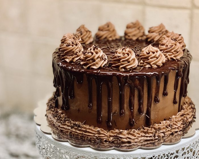 Bolo de chocolate belga